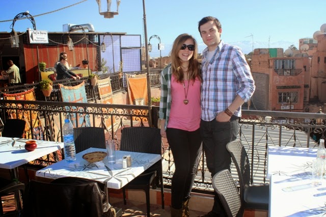 Terrace overlooking Jemaa el Fna square, Marrakech