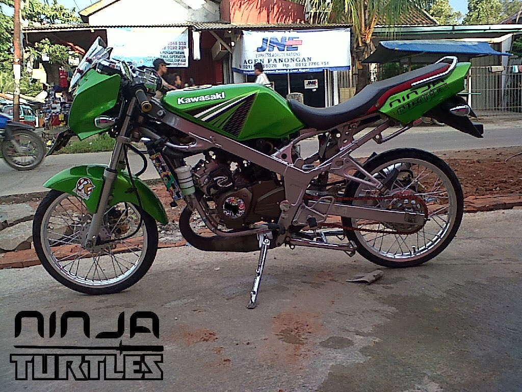 Modifikasi Motor Ninja RR Jari Jari Terbaru Sukaon