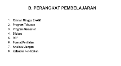 Administrasi Perangkat Pembelajaran Guru Formt doc