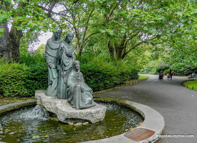 St. Stephen's Green, parque público no Centro de Dublin
