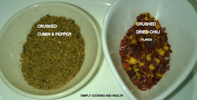  Crushed cumin and pepper Crushed cumin and pepper