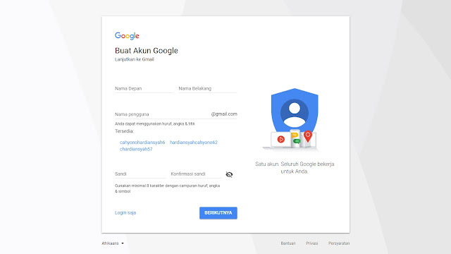 Cara Daftar Email Gmail Terbaru