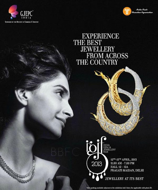 Sonam Kapoor for India Gems & Jewellery Fair ad print