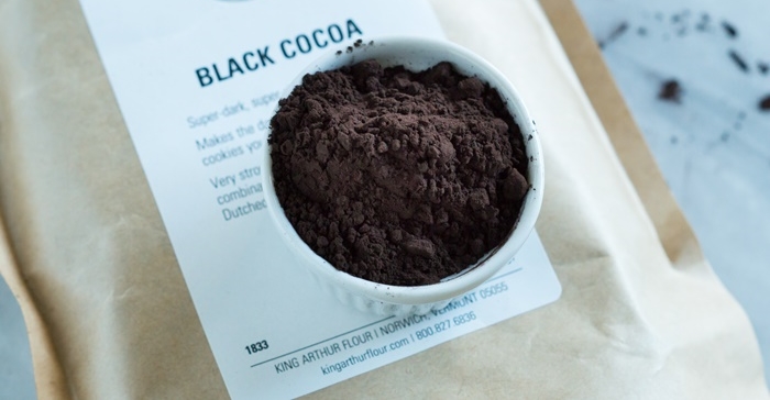black cocoa in bowl
