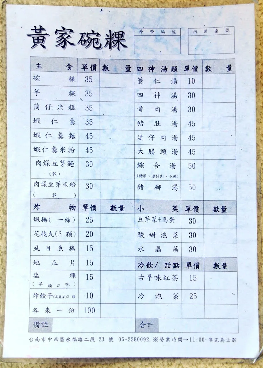 [台南][中西區] 黃家碗粿｜不是打卡名店，卻是台南人從小吃到大的日常｜食記