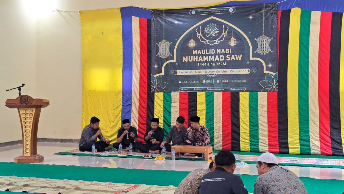 Mahasiswa Pascasarjana Aceh di Yogyakarta Rayakan Maulid Nabi Muhammad Saw 1444 H