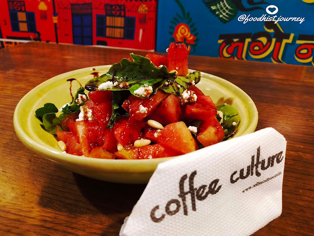 Keto Diet - Watermelon Feta Cheese Salad, Coffee Culture Bandra West Hill Road Mumbai