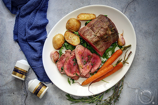 Beef Tenderloin with roasted carrots