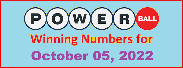 PowerBall Winning Numbers for Wednesday, October 05, 2022