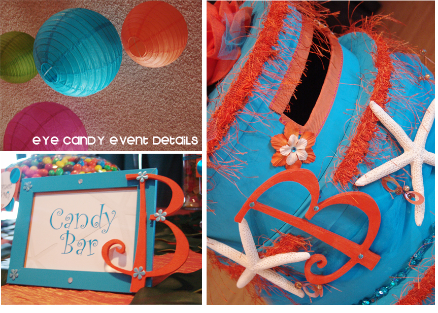 she had me design create the candy bar for her Mexican Fiesta wedding 