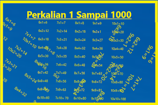 Daftar Perkalian 1 Sampai 1000