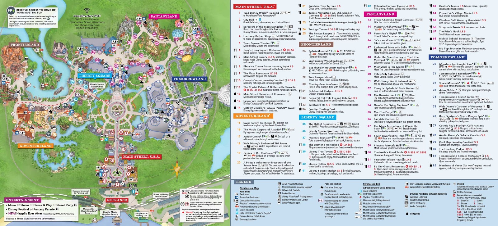 Mapa atual do Magic Kingdom