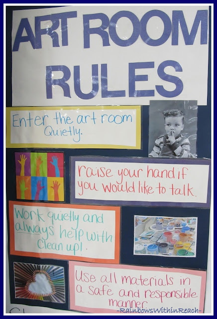 photo of: Art Room Rules via RainbowsWithinReach