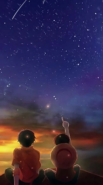 Luffy And Ace Falling Stars Live Wallpaper For Android & iPhone