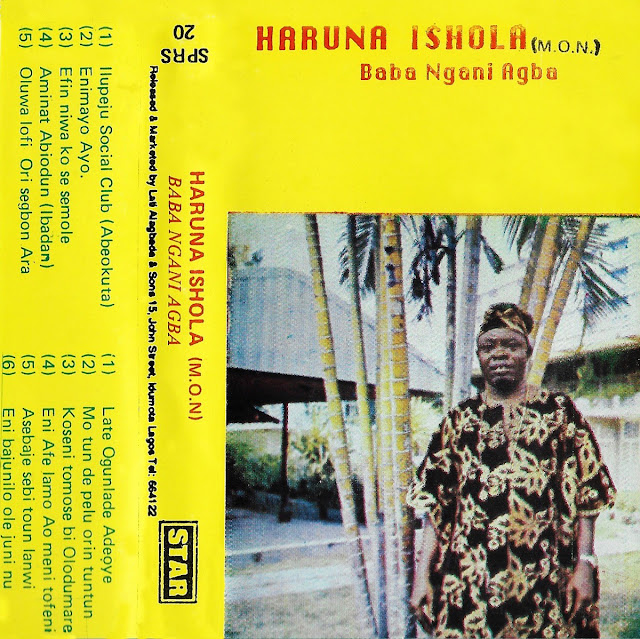 #Nigeria #Yoruba #Apala #music #Haruna Ishola #traditional music #African music #talking drums #gan gan #vinyl #musique africaine #LP #world music #sekere #agogo #agidigbo #iyalu #polyrhythm #MusicRepublic #vinyl #cassette