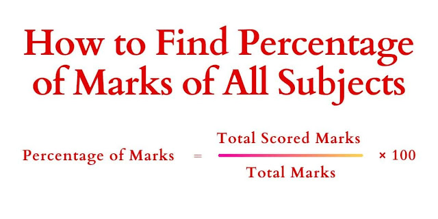 Percentage of Marks Formula