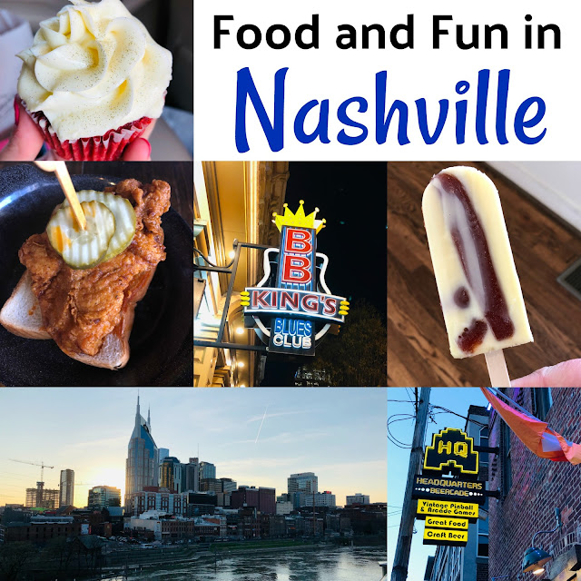 Spending a day or two in Nashville, Tennessee? Check out these wonderful restaurants, bakery, popsicle shop, arcade and more!