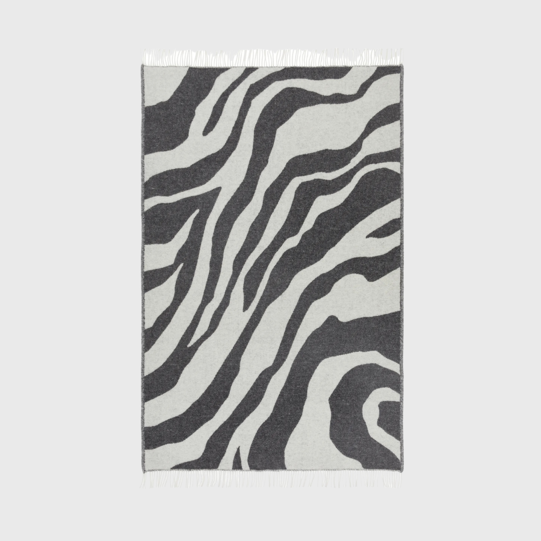klippan zebra wool blanket