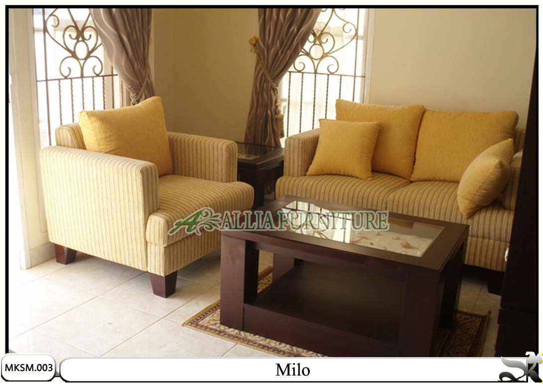 Kursi Sofa Set Minimalis Model Milo Allia Furniture