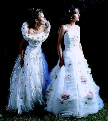 Floral  wedding dress