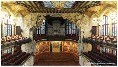 Espanha; sem guia; Europa; Barcelona; Catalunha; Palau de La Musica Catalã; Art Nouveau da Catalunya; Sala de Concertos