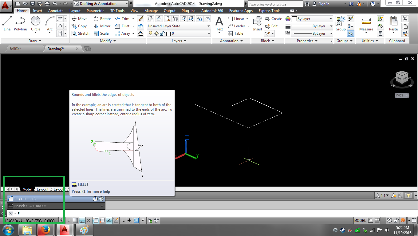 Cara Membuat Pipa Dengan Perintah Fillet Dan Sweep Pada Autocad 2014