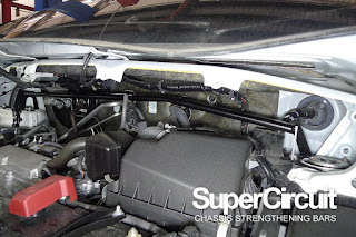 SUPERCIRCUIT Front Strut Bar/ Front Tower Bar made for the 2015 Toyota Vellfire 2.5 (ANH30).