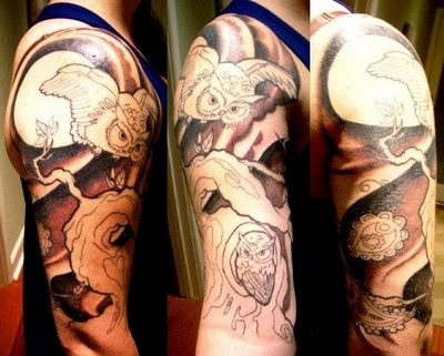 Tattoo Burung Hantu ini bisa biasanya dibuat di pangkal tangan baik untuk 