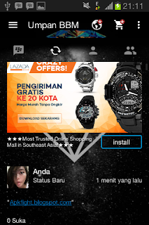 BBM Mod Tema Black Diamond Texture v2.13.1.14 Apk Terbaru