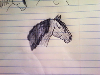 Horse head drawing :)