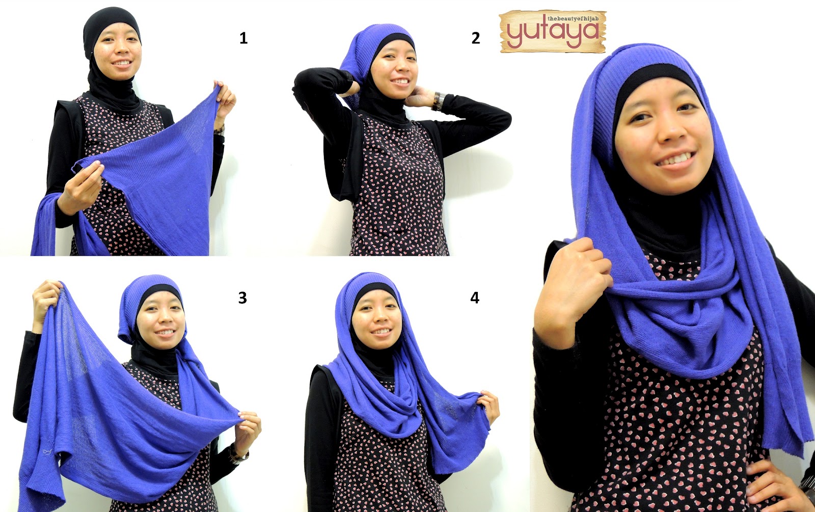 80 Gambar Terupdate Tutorial Hijab Pashmina Rajut Simple Paling