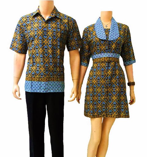 Desain BAJU BATIK COUPLE Trendy di 2014