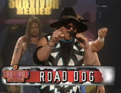 WWF / WWE - Survivor Series 1997 - The Road Dog leads his team into battle