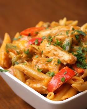 One-Pot Chicken Fajita Pasta #Recipe