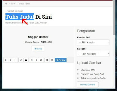 Panduan Lengkap Cara Membuat Artikel Di JalanTikus