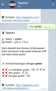 Cara Menggunakan Bot Bahasa Arab Telegram Mudah