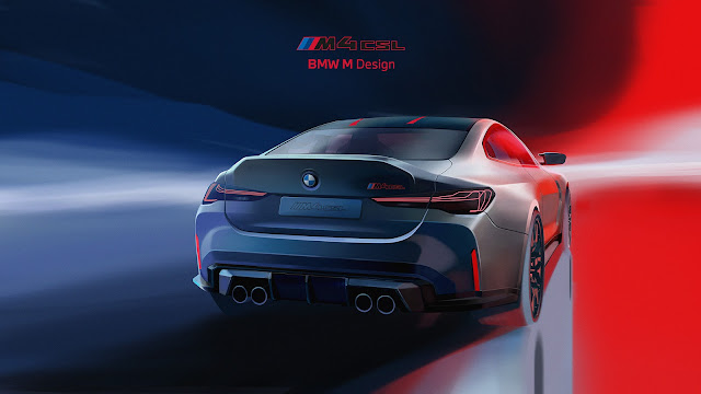 2023 BMW M4 CSL - BMW M Design sketch.