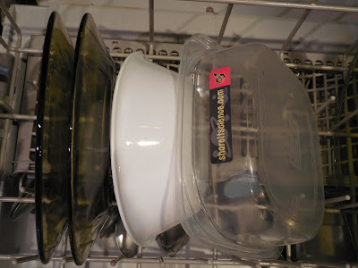 science experiment in dishwasher