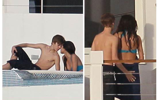 selena gomez and justin bieber kissing on the lips. Justin Bieber and Selena Gomez caught kissing, for real this time