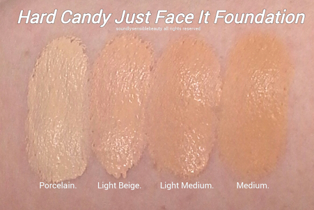 Hard Candy Just Face It Foundation; Review & Swatches of New Shades