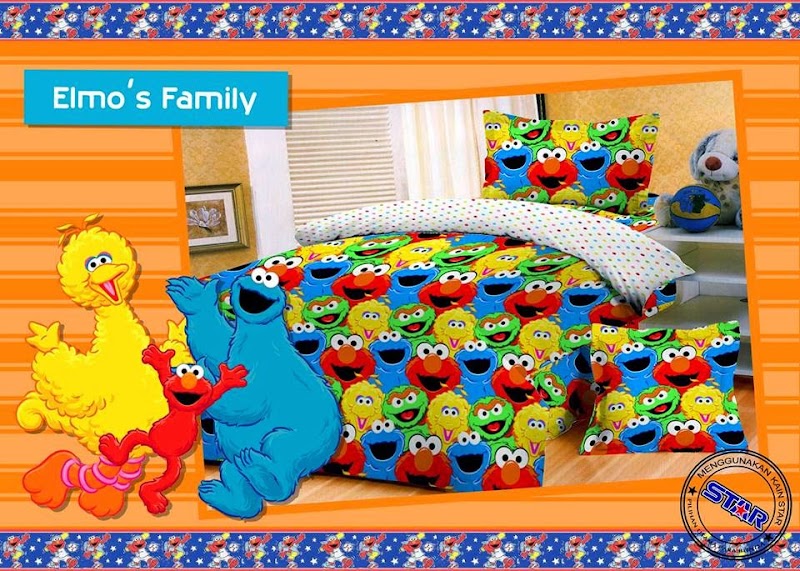 Konsep Baru 15+ Sprei Motif Elmo Family