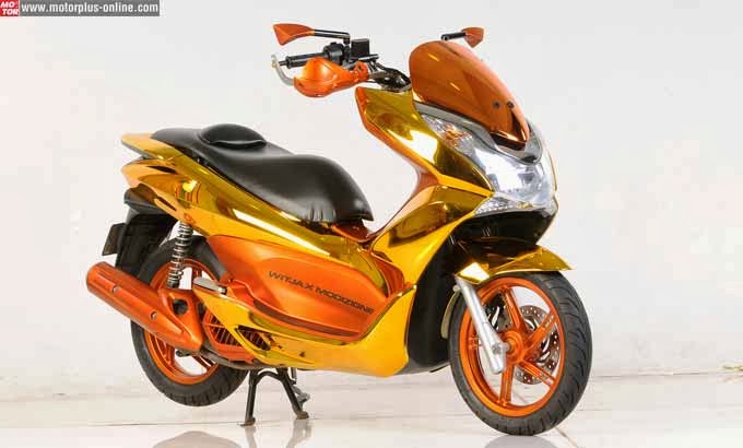  Modifikasi Honda PCX 150 Minimalis Keren Terbaru