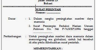 Memahami Perintah Kerja Tertulis