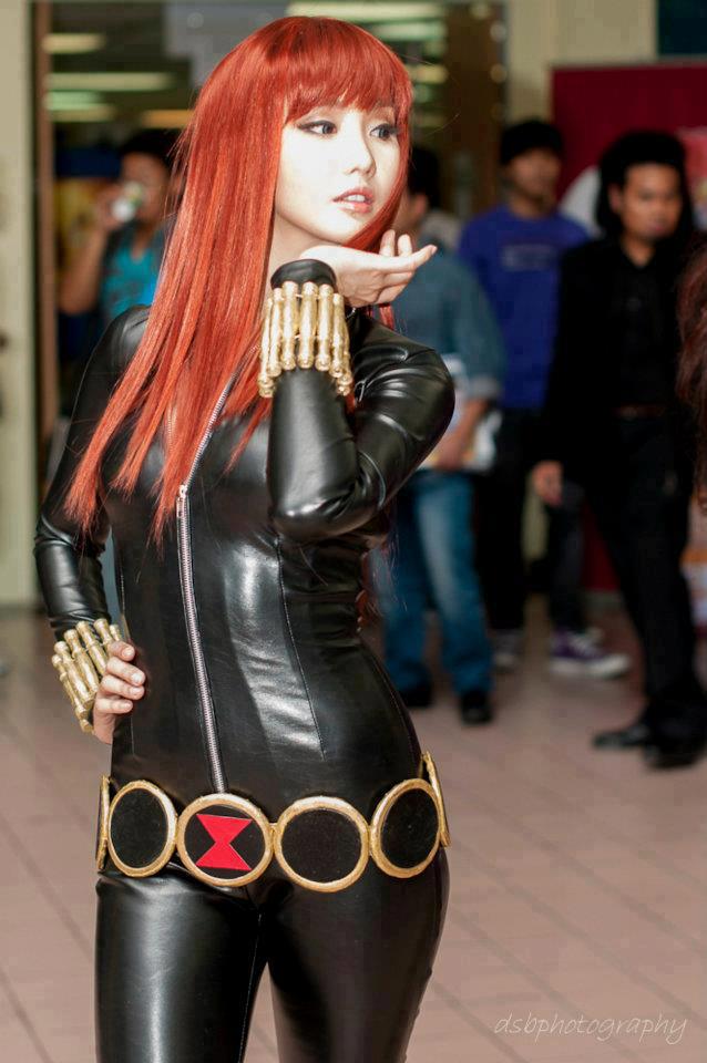alodia gosiengfiao sexy black widow cosplay 02