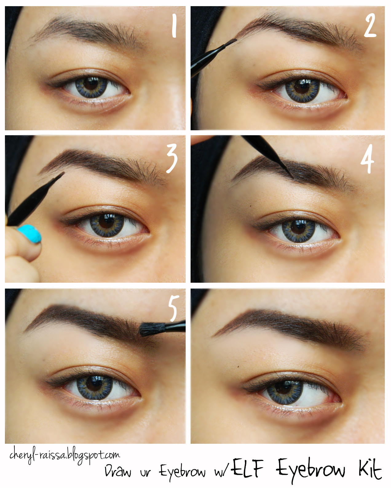 Review ELF Studio Eybrow Kit How To Draw Your Eyebrow