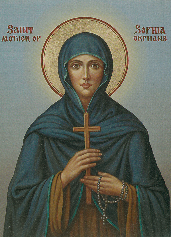 Saint Sophia was born in Aenus Rhodope and was the mother of six children