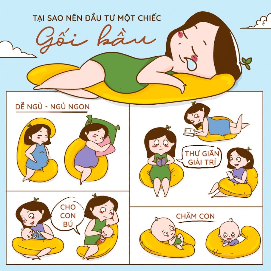 [A159] Shop bán gối bầu Đậu Khuyết chính hãng, giá tốt nhất