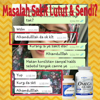 Kelebihan & Testimoni Omega Guard Shaklee Untuk Sakit Sendi