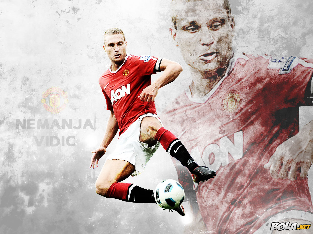 Nemanja Vidic Wallpaper 2011 Football Wallpaper