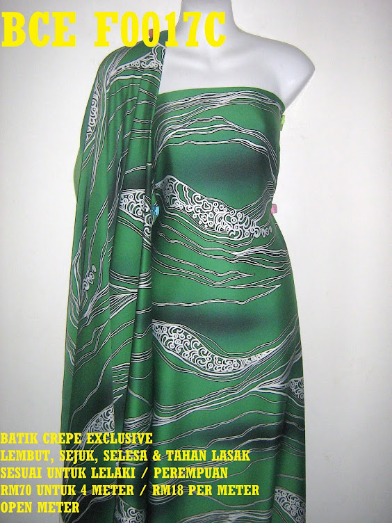 BCE F0017C: BATIK CREPE EXCLUSIVE CORAK ABSTRACT, 4 METER